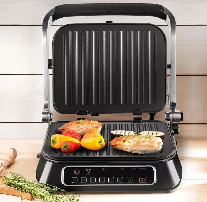 Гриль SteakMaster REDMOND RGM-M805 (серый/металл)