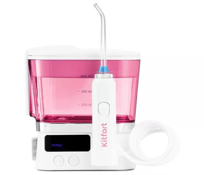Ирригатор для полости рта Kitfort КТ-2917-1 бело-розовый