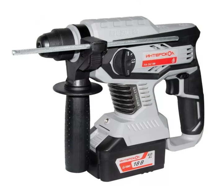 Перфоратор аккумуляторный Интерскол ПА-24/18В Li-Ion 4.0 А·ч 18 В х1 кейс