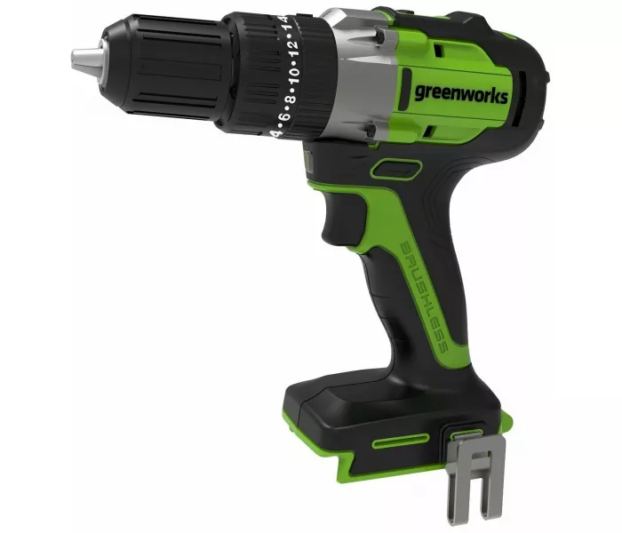 Дрель-шуруповерт ударная аккумуляторная Greenworks Арт. 3704107, 24V, без АКБ и ЗУ