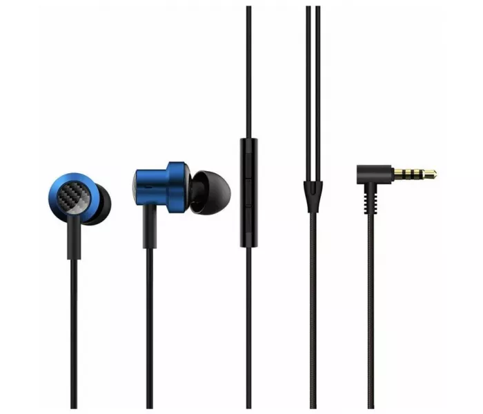 Наушники Xiaomi Mi Dual Driver In-Ear Earphones, mini jack 3.5 mm, black/blue