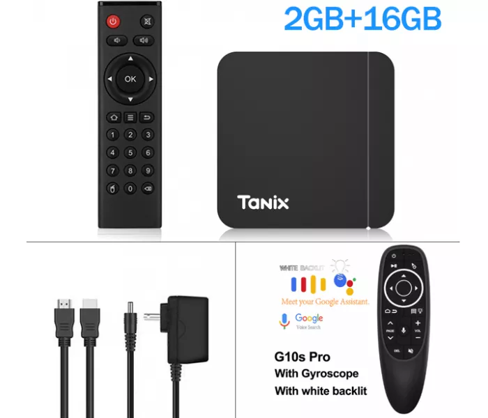 Tanix W2 2/16 + аэромышь G10S pro с подсветкой