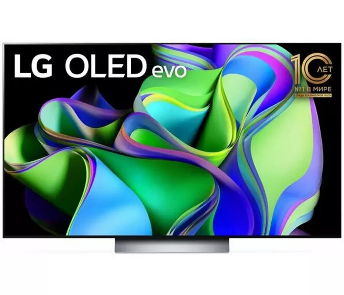 OLED LG 65 OLED65C3RLA. ARUB темно-серый/серебристый