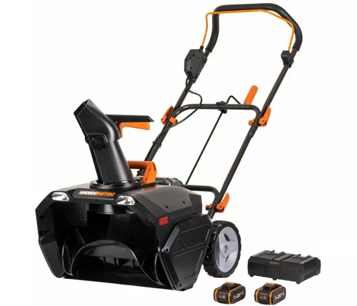 Воркс WG471E самоходный для уборки снега 50см (2х20 В)