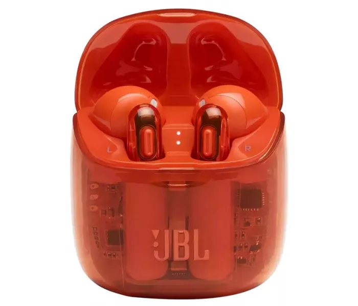 JBL Tune 225TWS Ghost Edition, USB Type-C, оранжевый