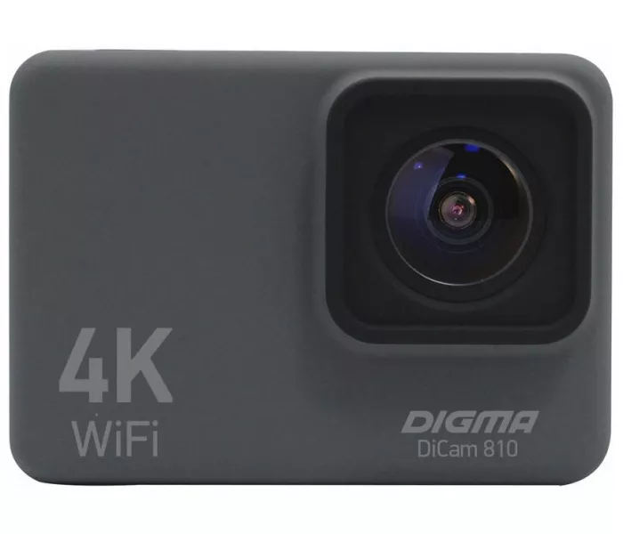 DIGMA DiCam 810 4K, WiFi, серый [dc810]