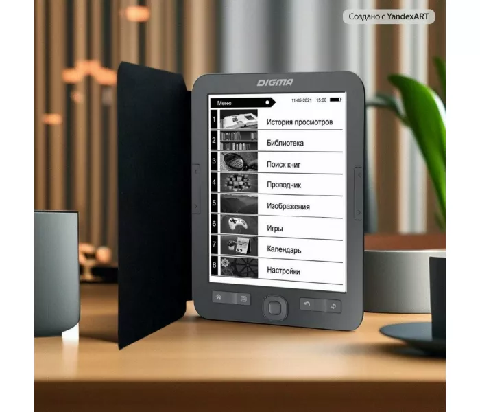 Digma M2 6 E-ink обложка, подсветка экрана