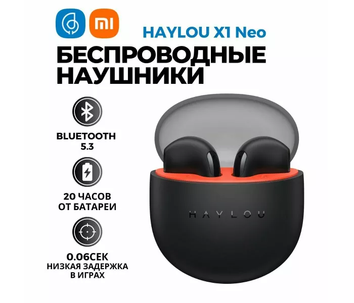 Haylou X1 Neo Black Bluetooth 5.3