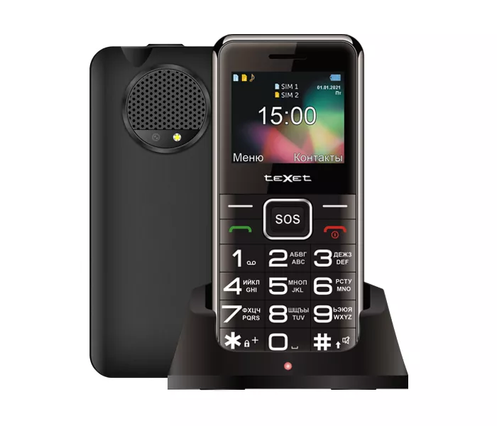 teXet TM-B319, 2 SIM, черный